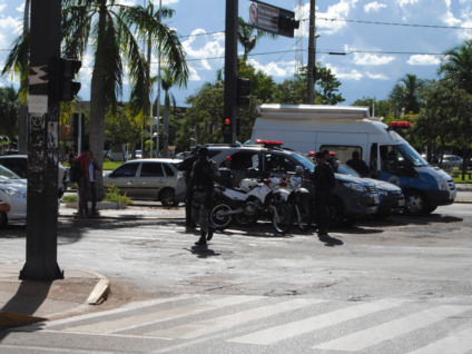 Manifestação aconteceu em frente ao Relógio Central - Elias Dias/JP