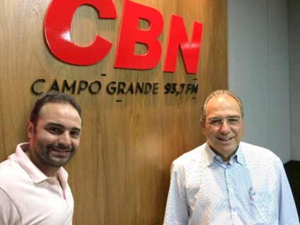 Estêvão Congro e Rosário Congro Neto (à dir) receberam homenagens em nome do Grupo RCN - Lucas mamedio/CBN