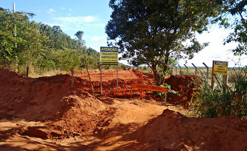 Obra foi iniciada em dezembro de 2017 e não tem prazo para ser concluída - Arquivo pessoal