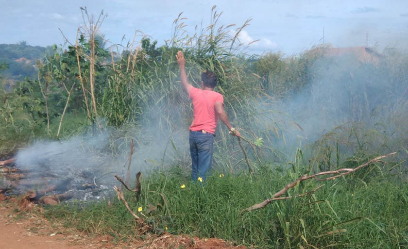 Paranaíba teve 24 queimadas nos cinco primeiros meses do ano - a maioria em terrenos baldios da área urbana - Lucas dos Anjos/JPNews