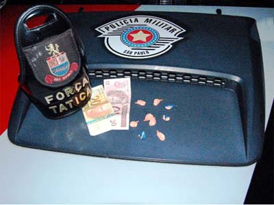 Material apreendido pela PM e que era de propriedade do tres-lagoense -