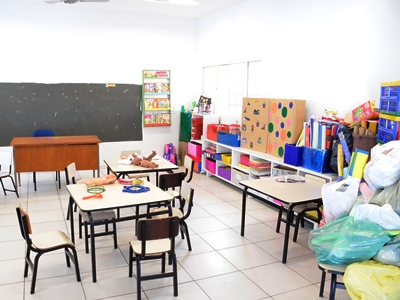 Após 10 meses em reforma, o Centro de Educação Infantil iniciou o ano letivo de 2013 -