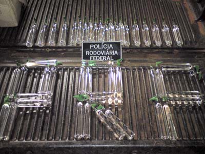 Os francos de lança perfume caracterizaram o tráfico de drogas -