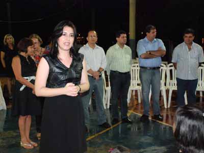 Simone durante anúncio de confirmação da vinda da fábrica para Três Lagoas -