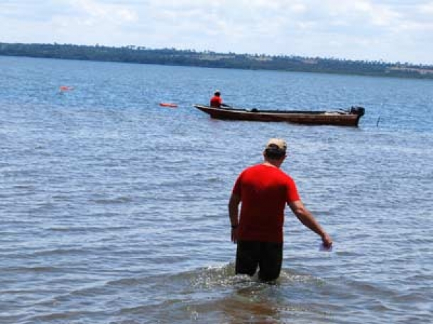 Cascalheira é um dos pontos frequentados por banhistas, em Três Lagoas, mas entrada no local é proibida  - Arquivo/JP