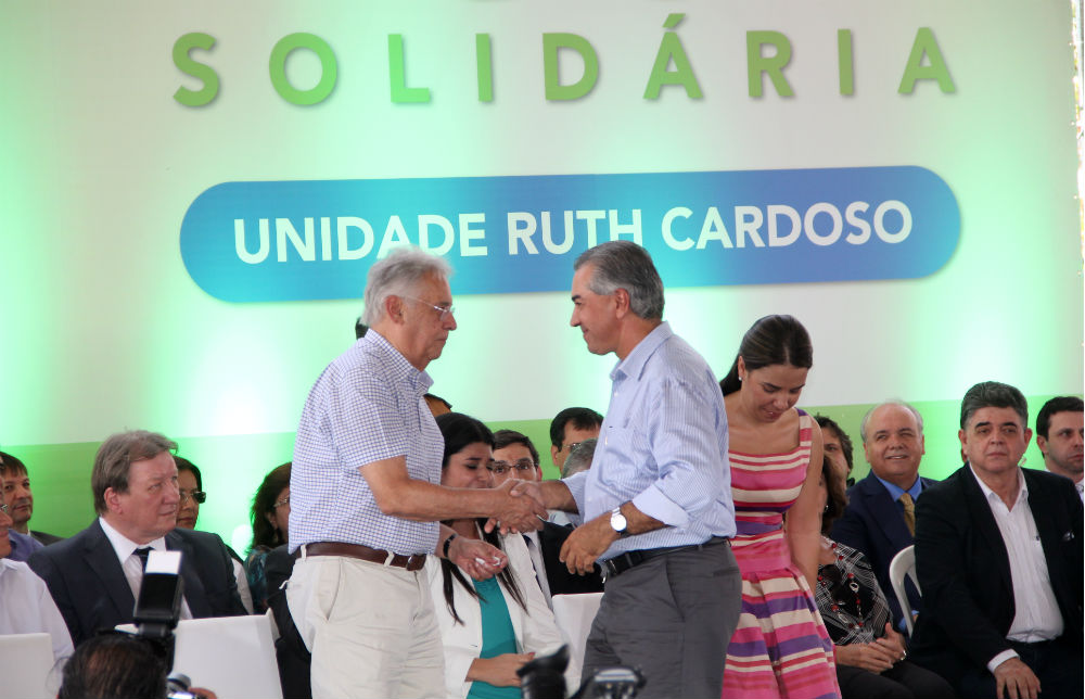 FHC e Reinaldo Azambuja no lançamento da Rede - Notícias MS