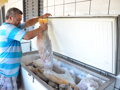 A expectativa de Farias é vender 2 mil quilos de pescado -