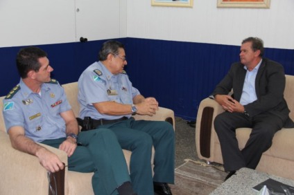 Eduardo Rocha se reuniu com o comandante da PM de Mato Grosso do Sul - Divulgação/assessoria