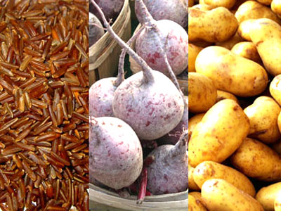 Grãos integrais e beterraba são fontes de carboidrato alternativas e melhores do que a batata - Grãos integrais e beterraba são fontes de carboidrato alternativas e melhores do que a batata -