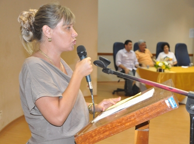 Os primeiros alunos do projeto de extensão acompanharam o lançamento -