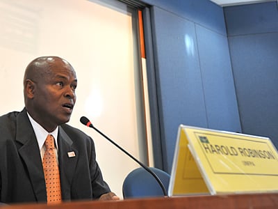 O representante do Fundo Populacional da Organização das Nações Unidas no Brasil, Harold Robinson -