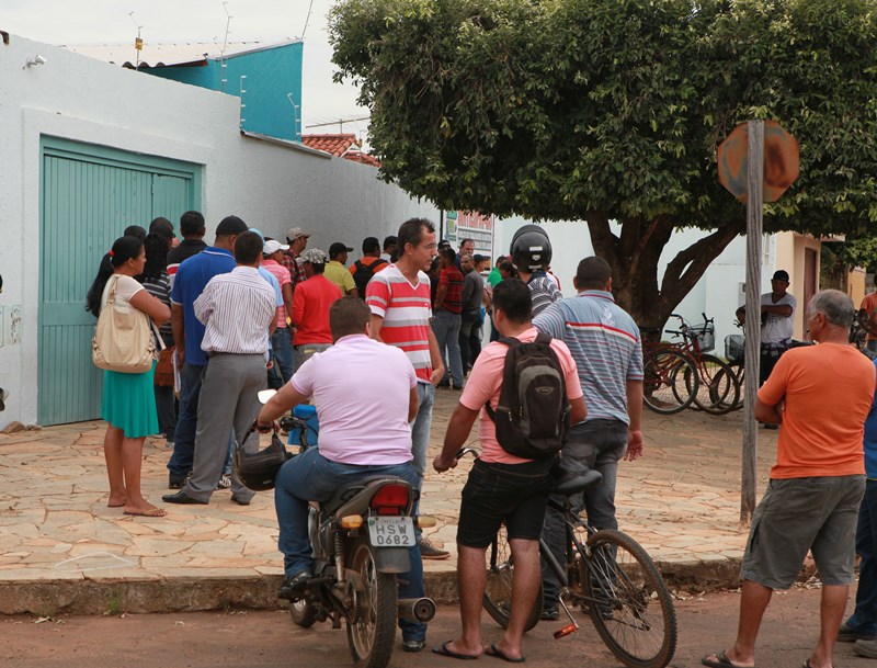 Movimentação de trabalhadores na sede do sindicato foi intensa - Elias Dias