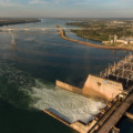 TRES LAGOAS, SP, 2017-07-04: Fotos aereas da UHE de Jupia. (Foto: Henrique Manreza)