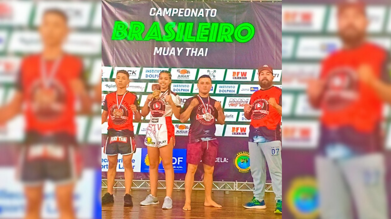 Três Lagoas conquista ouro e bronze no Campeonato Brasileiro de Muay Thai