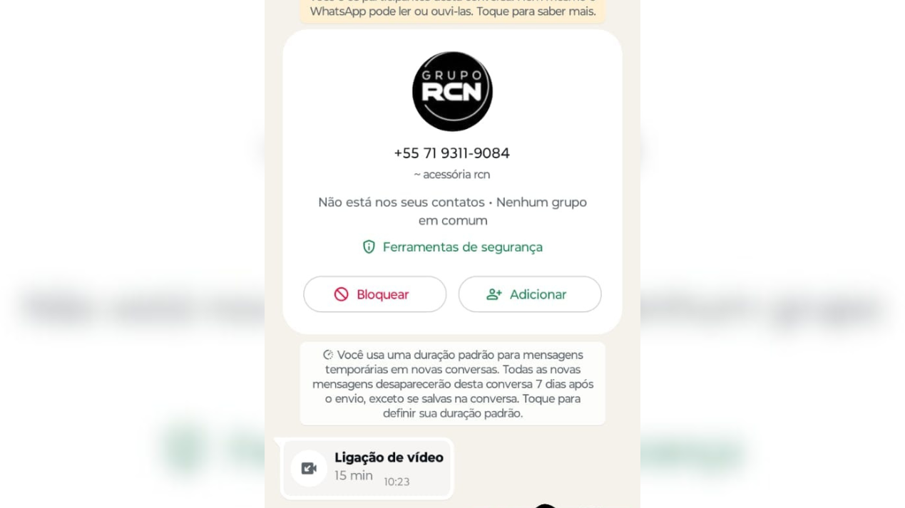 O Grupo RCN reforça que não realiza esse tipo de contato.