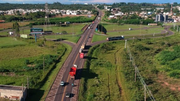 A BR-163 corta Mato Grosso do Sul de Norte a Sul