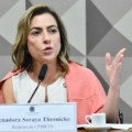 Soraya Thronicke na primeira  reunião da CPI das Bets no Senado