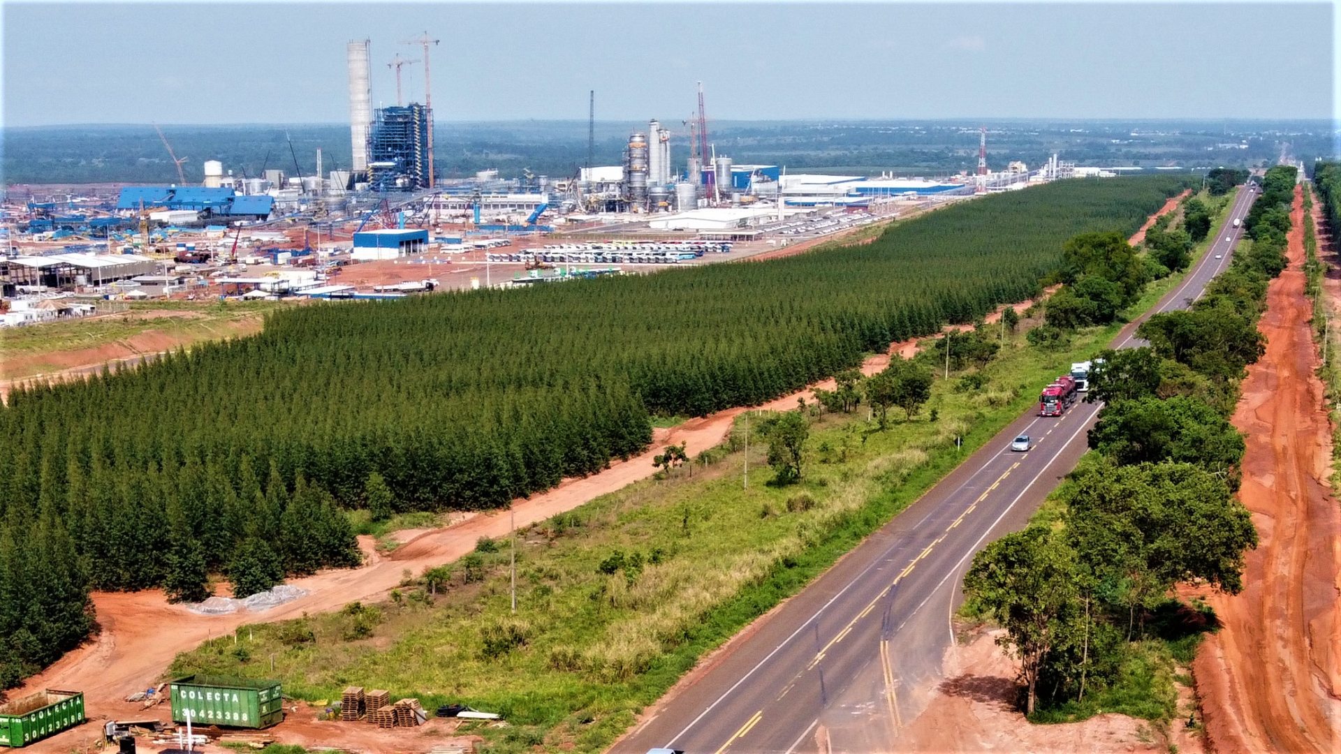 A Rota da Celulose é composta por rodovias federais e estaduais que somam 870 quilômetros.