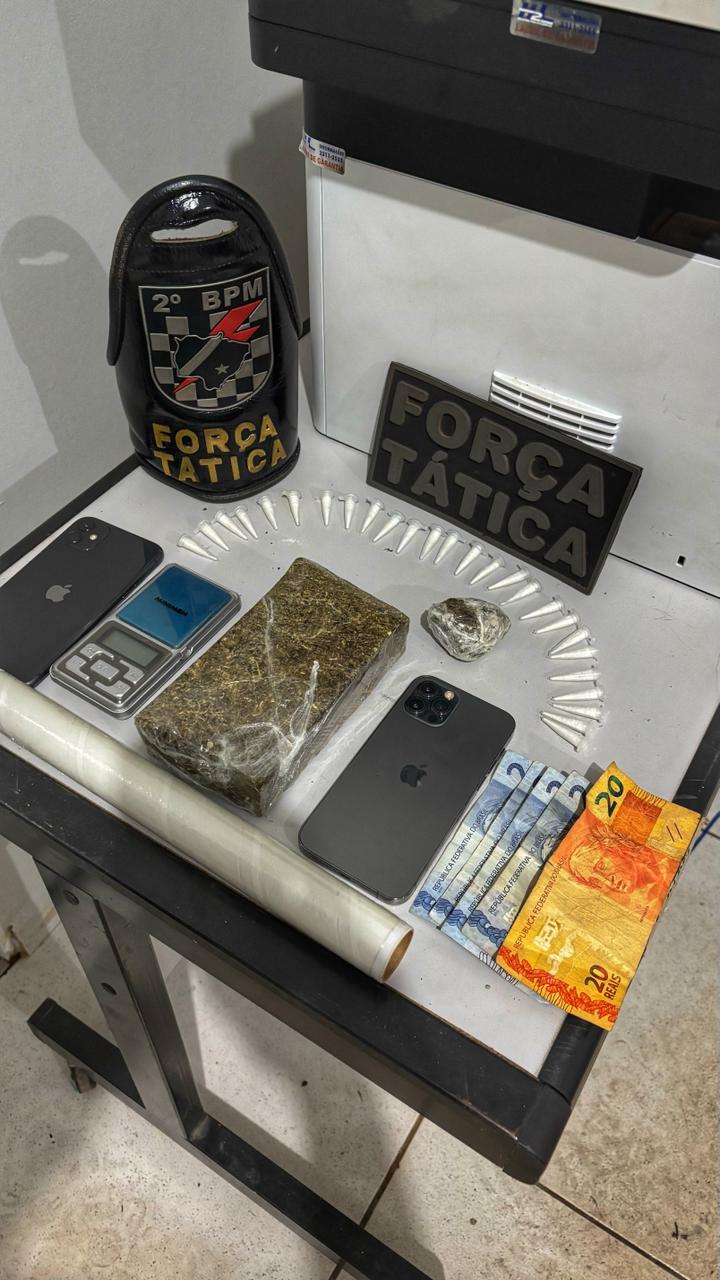 Polícia Militar prende homem por tráfico de drogas no Jardim das Violetas