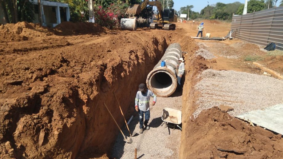 Distrito de Arapuá recebe obras de pavimentação e drenagem | Divulgação / Prefeitura Municipal de Três Lagoas