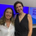 Kamilla Moussa e Juliana Gambim, no estúdio da rádio CBN Campo Grande