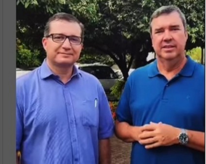 urante a visita, o governador gravou um vídeo ao lado de Cassiano Maia | Foto: Divulgação