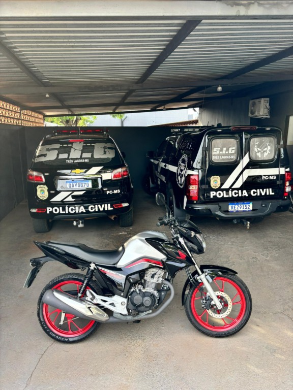 Vítima ficou sem moto e sem o dinheiro | Divulgação/Polícia Civil