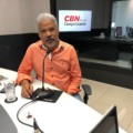 Colunista durante edição de hoje do Jornal CBN Campo Grande. 