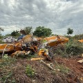 Destroços da aeronave em Iguatemi