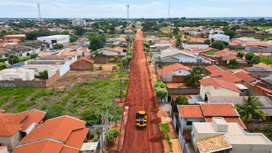 Obras de pavimentação avançam no Jardim das Américas - Divulgação / Prefeitura de Três Lagoas