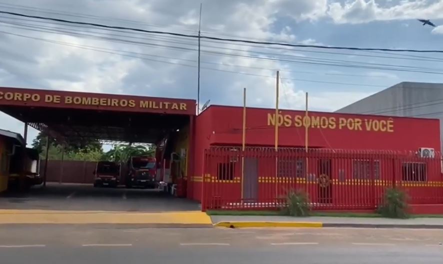 Corpo de Bombeiros em Aparecida do Taboado (Foto: Reprodução)