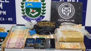 Droga apreendida seria levada de Costa Rica para Campo Grande