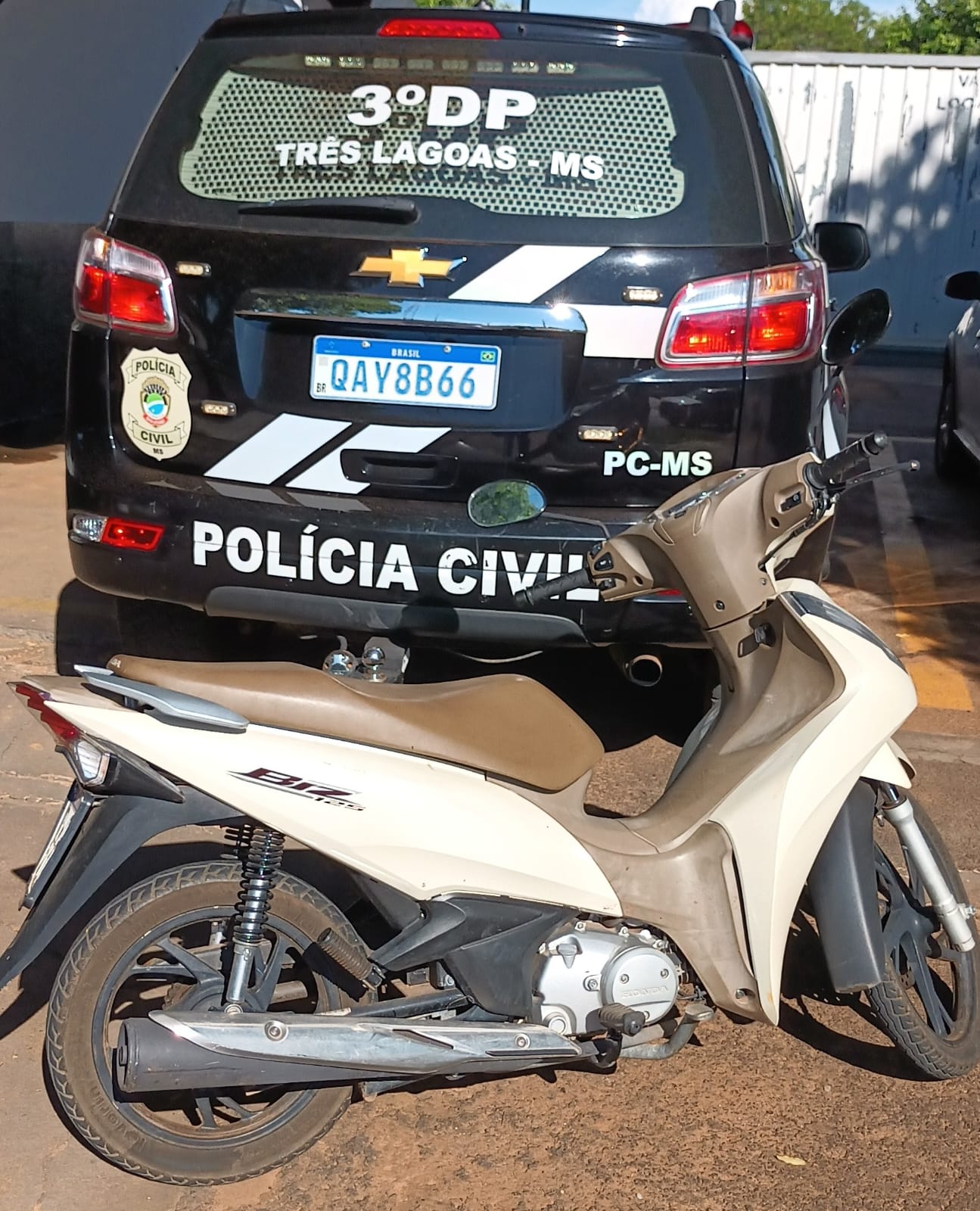 Adolescente tem mais de 12 passagens por furto de motos: Créditos/Divulgação Polícia Civil