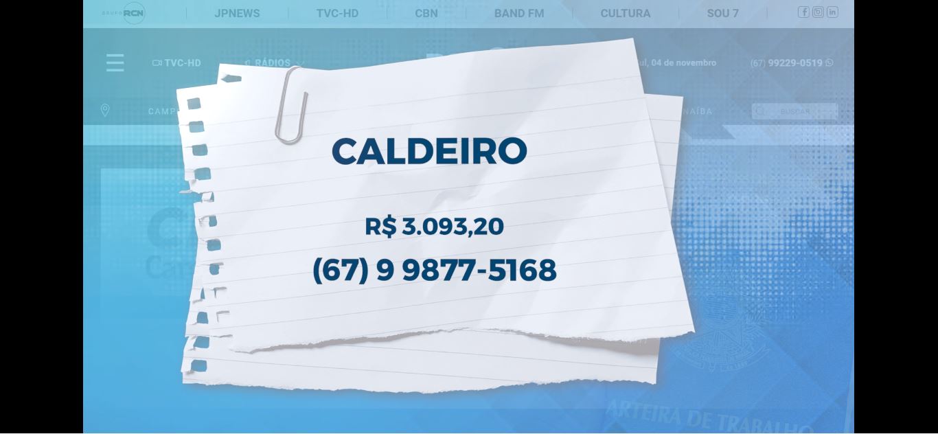 TVC Emprego: confira as oportunidades com salários em Três Lagoas