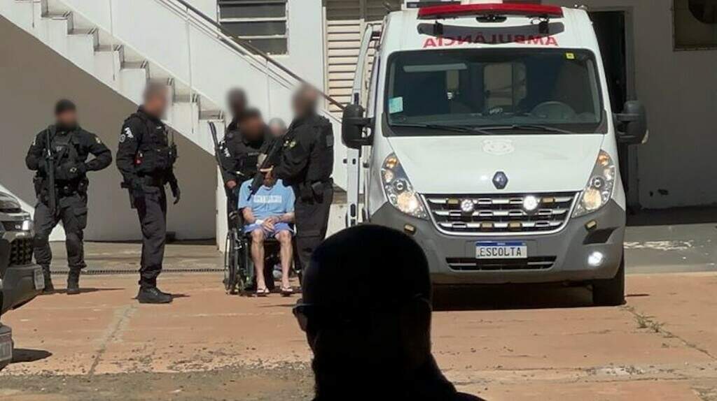 Em fevereiro Chiquinho Brazão saiu do hospital de cadeira de rodas após procedimento no coração. (Foto: Marcos Maluf / Campo Grande News).