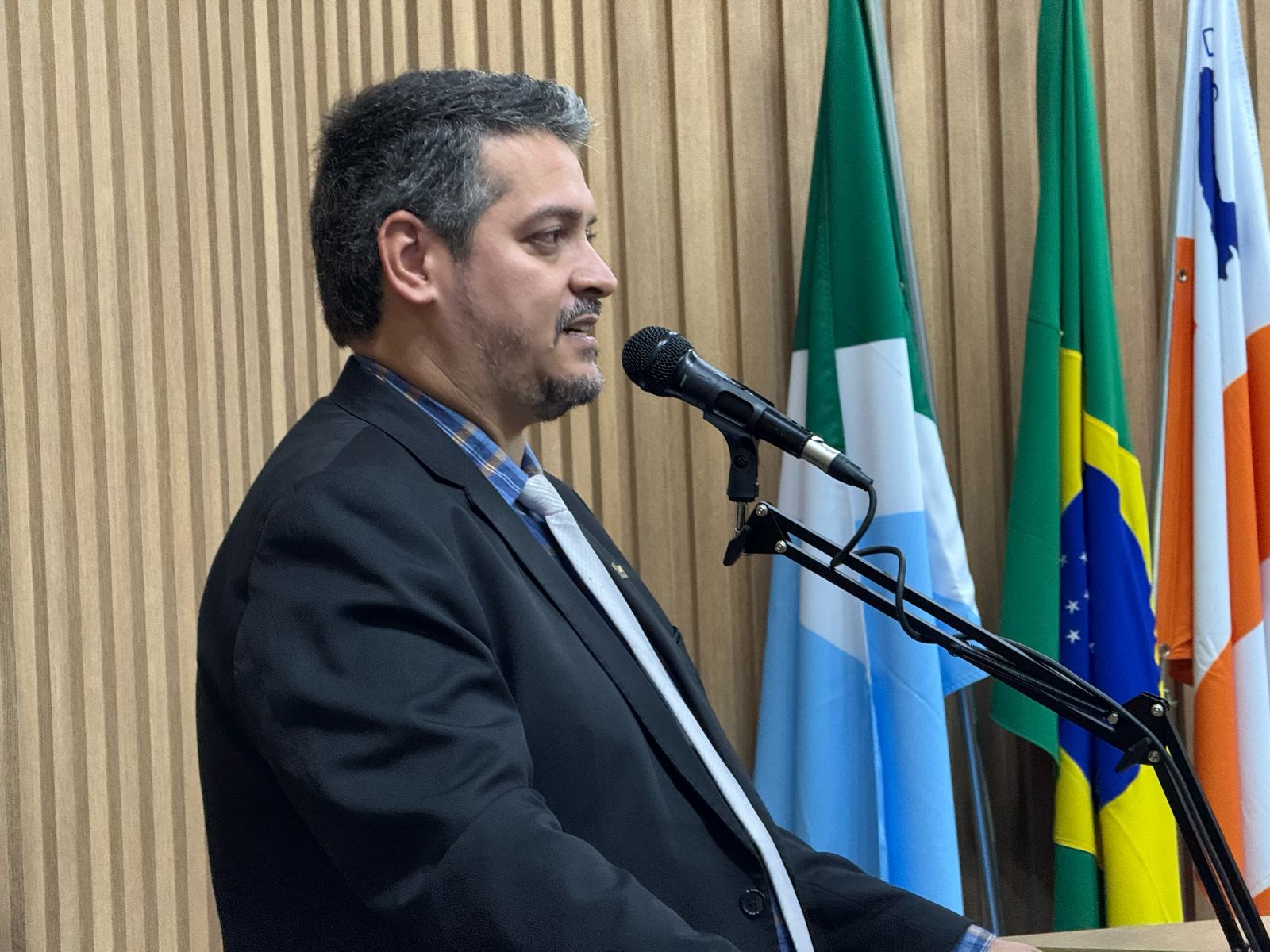 Ber Galter anunciou reunião em abril, entre vereadores e a Secretaria de Estado de Segurança Pública (Foto: Sarah Protz/Assessoria)