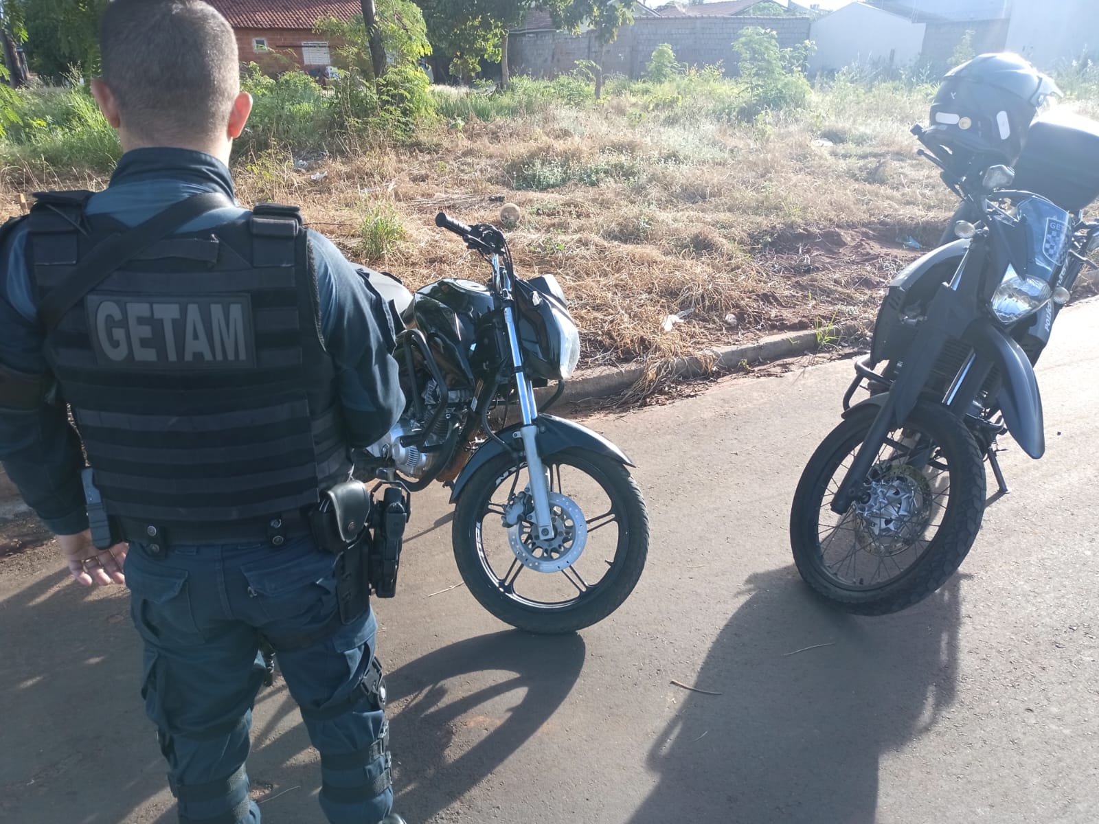 Getam recupera moto furtada: Divulgação/Polícia Militar 