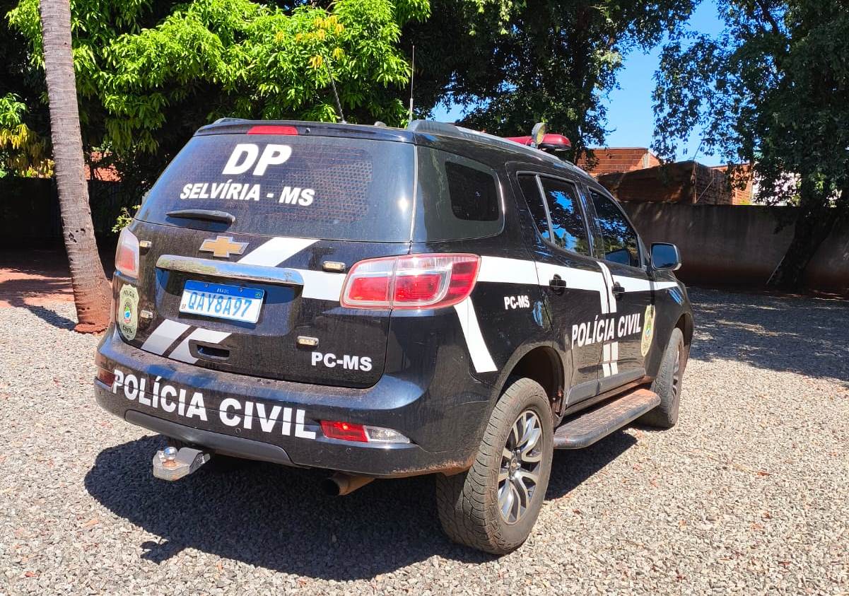O homem foi conduzido até a Delegacia de Polícia Civil de Selvíria - Foto: Reprodução/PCMS
