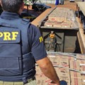 O motorista confessou que a carga foi pega no Paraguai - Foto: Reprodução PRF