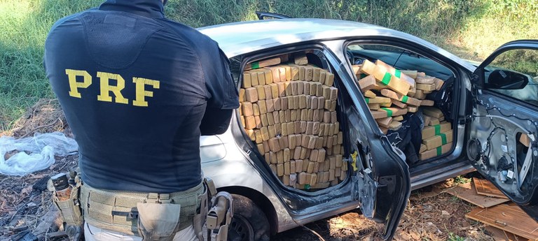 O suspeito ainda não foi encontrado e a ocorrência foi encaminhada à Denar, em Campo Grande - Foto: Reprodução PRF
