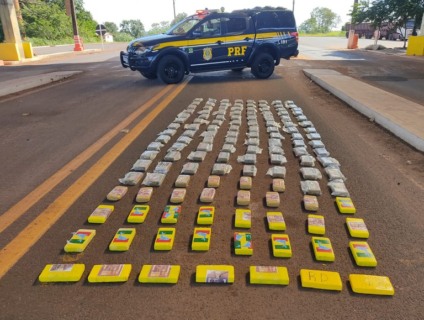 Entorpecentes apreendidos pela Polícia Rodoviária Federal - Foto: Reprodução/ PRF