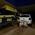 Nervosismo de ocupantes do carro chamou a atenção dos policiais: Divulgação/PRF