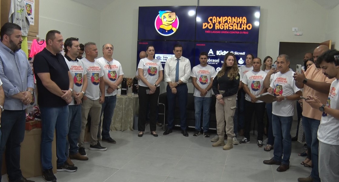 A iniciativa começou com a primeira-dama Kelly Abonizio, que rapidamente mobilizou sua equipe e recebeu apoio de diversos parceiros, dando força e direção à campanha. Foto: Reprodução/TVC HD