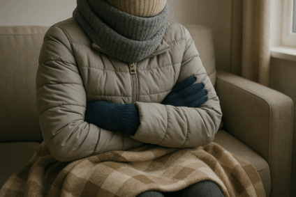 No Sul do estado, a temperatura fica próxima a 0°C - Imagem gerada por IA