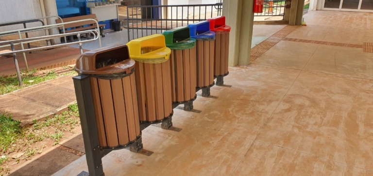 A entrega de resíduos integra as atividades relativas ao mês do meio ambiente. Foto: Reprodução/UFMS