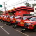 Entrega inclui veículos para combate a incêndios e reforço das escoltas da Polícia Penal - Foto: Divulgação/Governo de MS