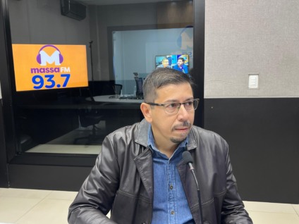 Leonardo nos estúdios da Massa FM Campo Grande - Foto: Luiz Gustavo Soares/Portal RCN67