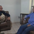 O presidente do Sindicato Rural de Dourados, Gino José Ferreira, e o inspetor-chefe da PRF local, Waldir Brasil, se reuniram para alinhar as ações que visam garantir a fluidez do tráfego e a segurança dos visitantes. (Foto: Divulgação)