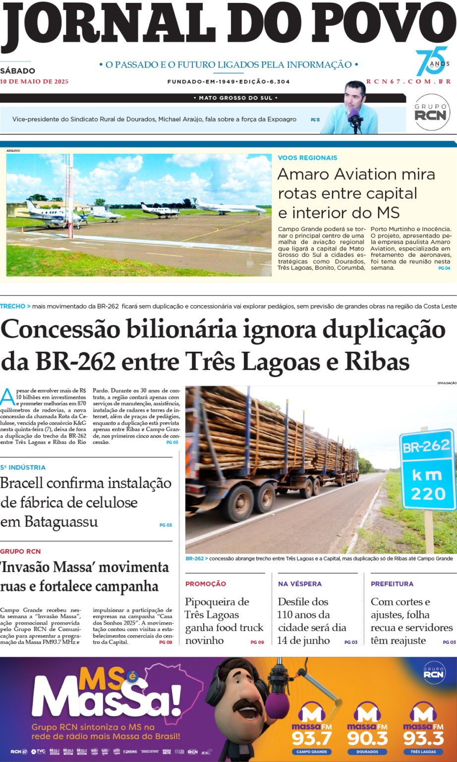 10 de Maio de 2025 – ANO 75 – 6.304