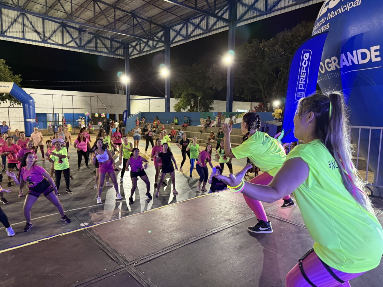 Iniciativa gratuita leva atividade física, sorteios e integração para praças públicas de Campo Grande - Foto: Divulgação/PCMS